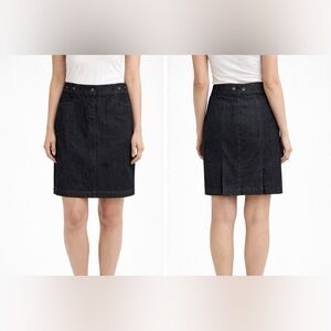 J.Crew Women’s Dark Wash Denim Skirt | Casual Chic Straight Fit Size 2